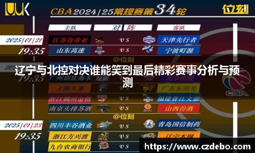 辽宁与北控对决谁能笑到最后精彩赛事分析与预测